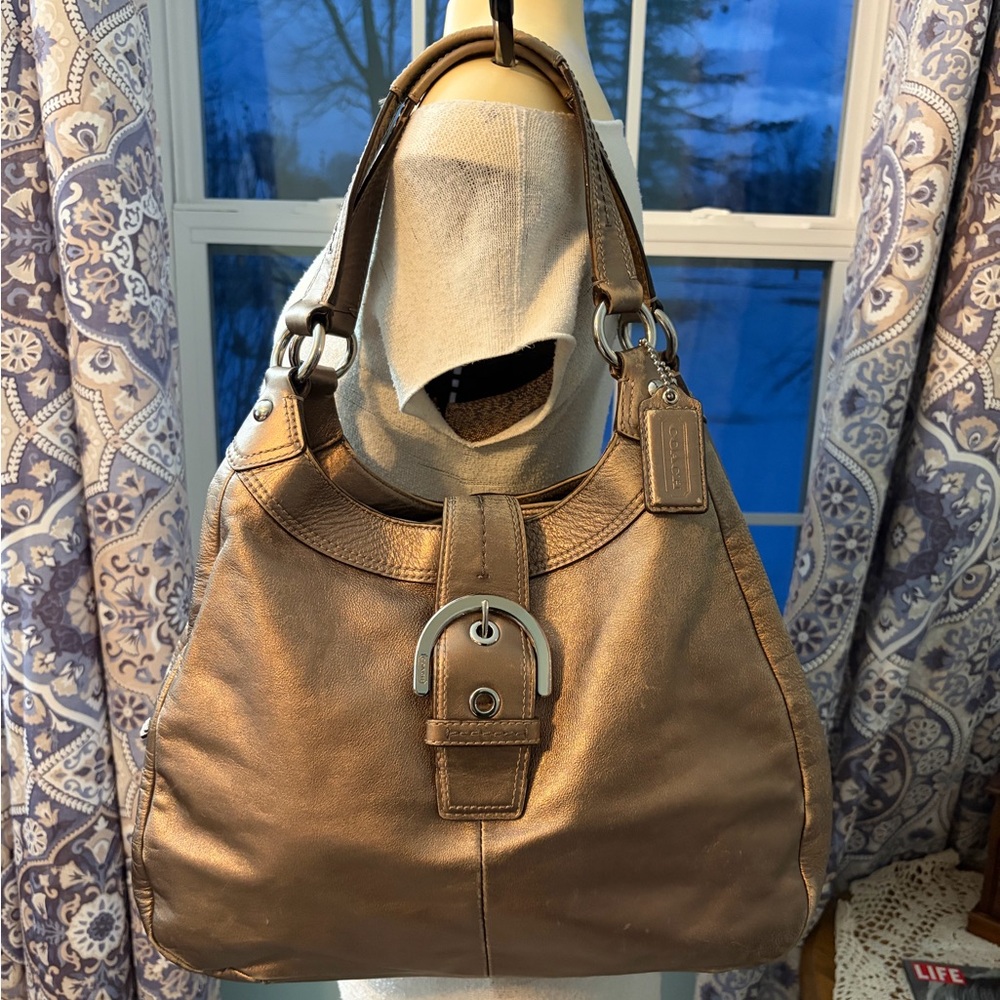 Bronze Coach Soho Lynn Shoulder Bag - F17092